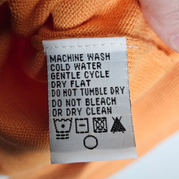 Bobby Jones Sweater Mens Large Tangerine Pima Cotton Lightweight Preppy Golf NEW - Picture 8 of 9